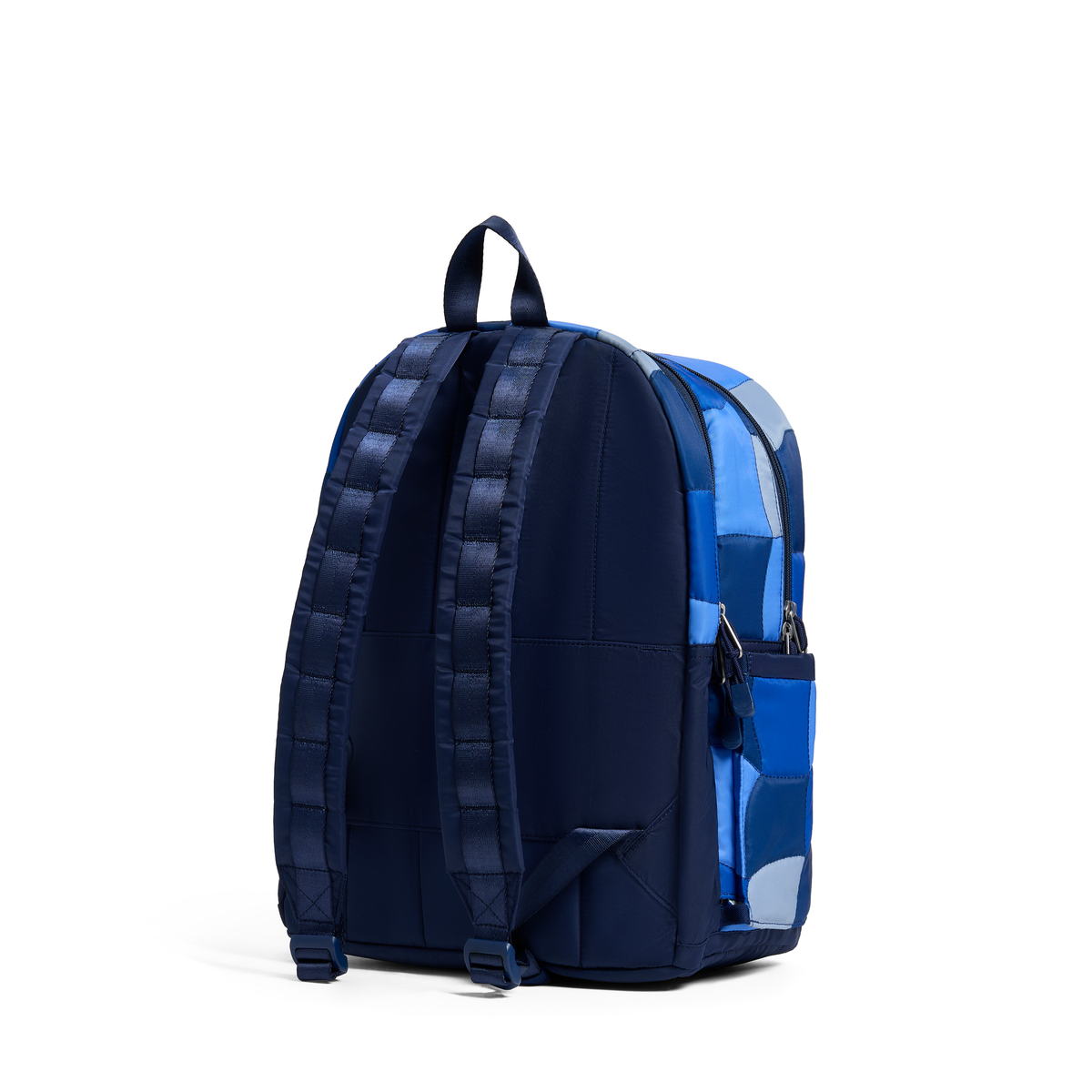 Kane Double Pocket Backpack Blue Puffer Check