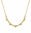 Gold Plated Hearts Necklace
