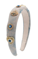 Denim Eye Headband - Light Blue