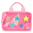 Pink Star Large Cosmetic Bag
