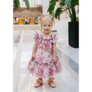 Pink Rosebud Tulle Baby Dress