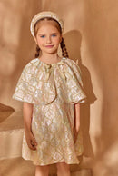 Brocade Cape Dress