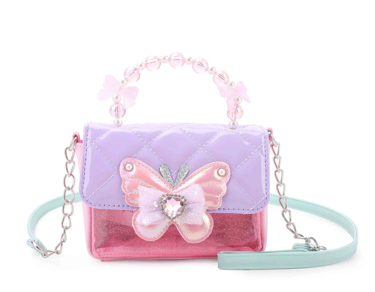 Butterfly Bead Top Handbag