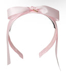 Matilda Satin Headband - Powder Pink