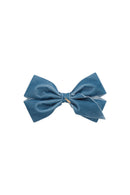 Dahlia Velvet Clip - Denim