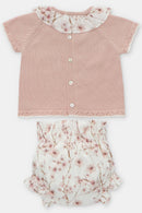 Pale Rose Half Knit Baby Set