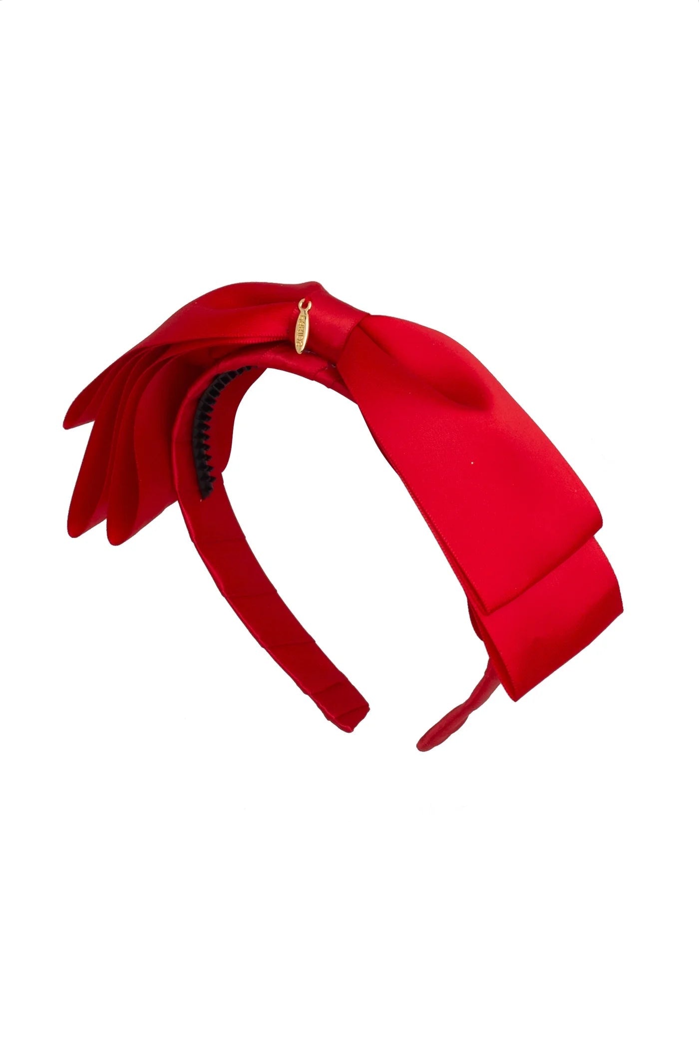 Heather Satin Headband - Red