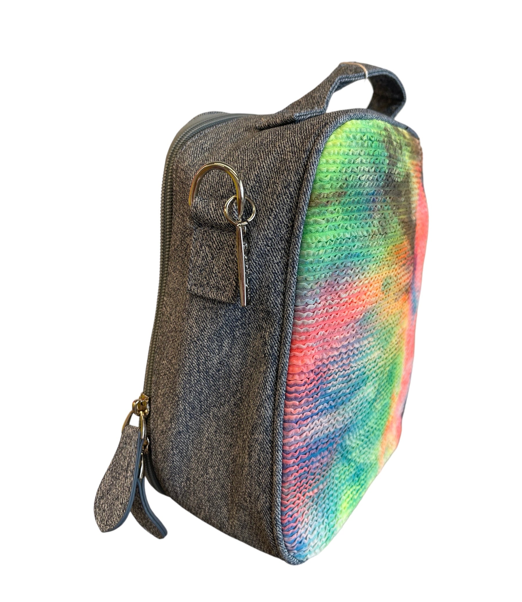 Tie Dye Neon Denim Lunch Box