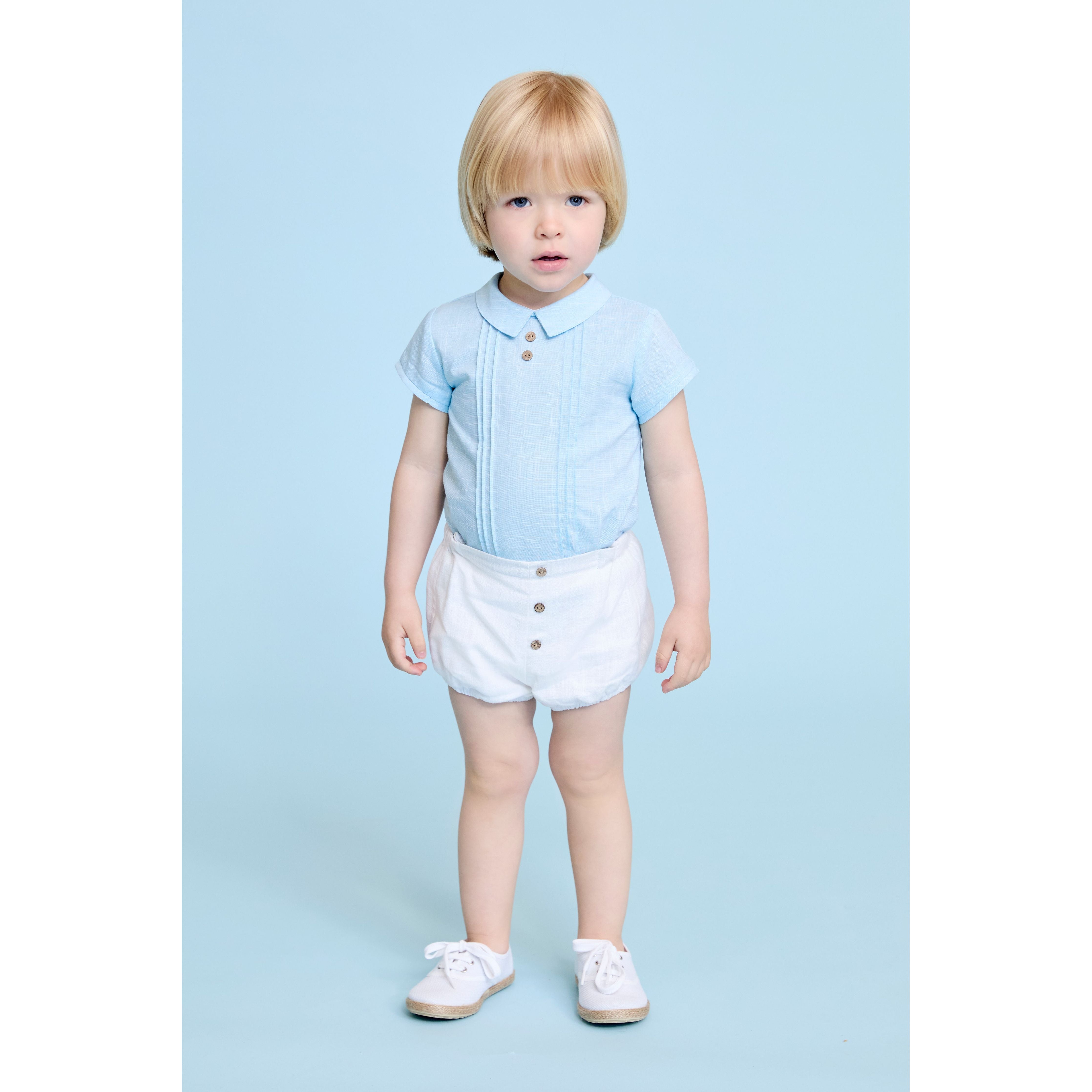 Light blue baby boy set