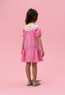 Flowered Neck Dress