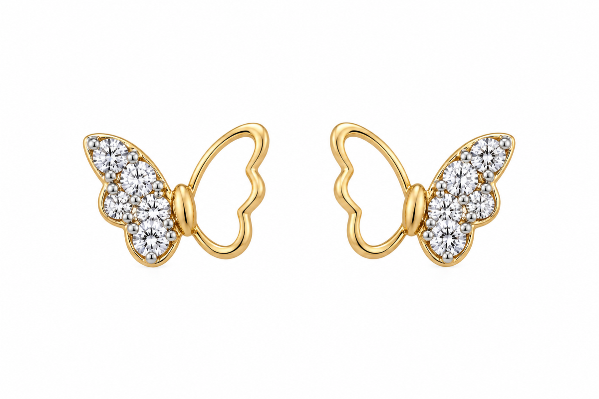Butterflies 14Kt. Earrings