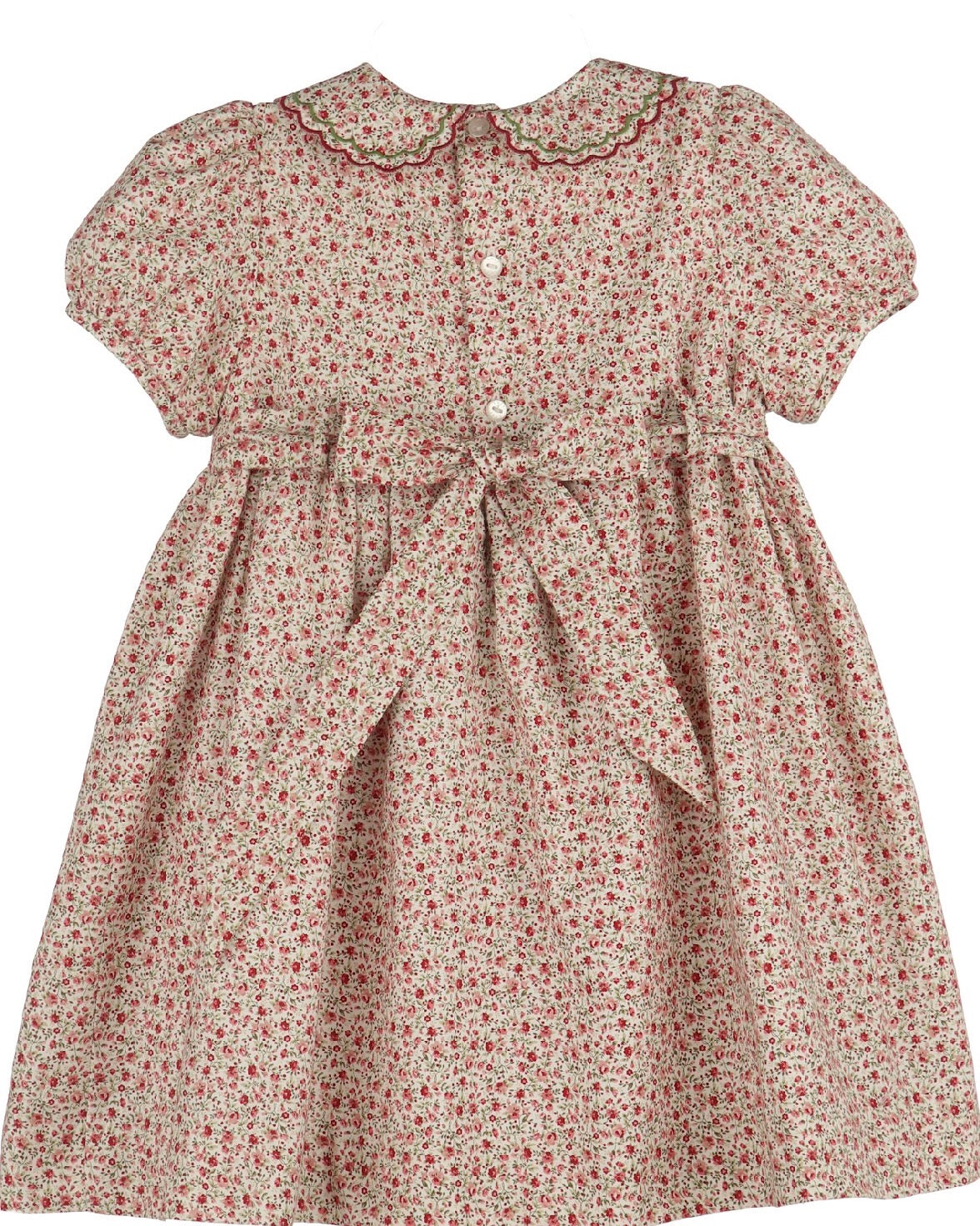 Mulberry Floral Smock Dress, Red