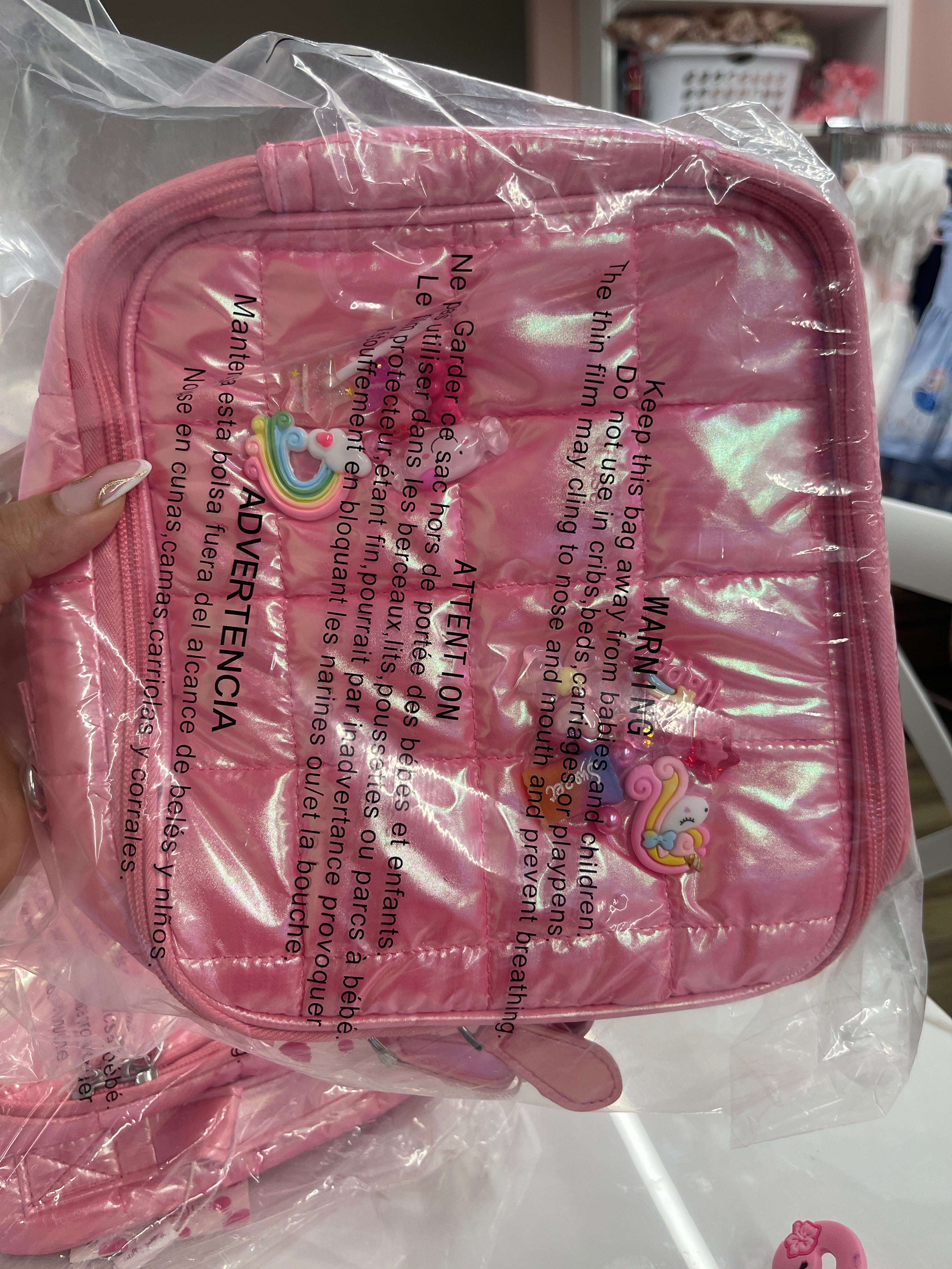 Pink Puffy Lunch Box