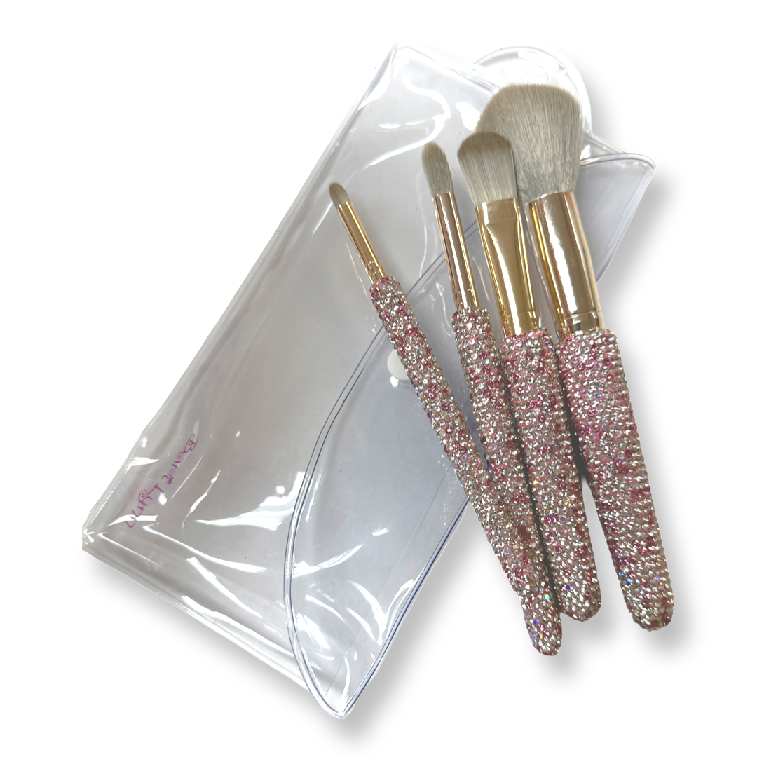 Makeup Brushes In Pouch