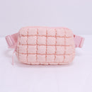Nylon Puffy Waist Pack - Pink