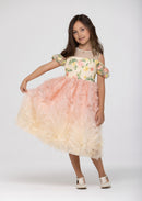 Pink Feathers Girl Dress