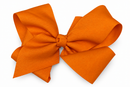 Plain Grosgrain Bow - Orange