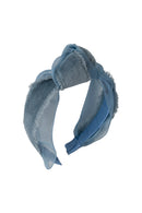Knot Primrose Headband - Antique Blue
