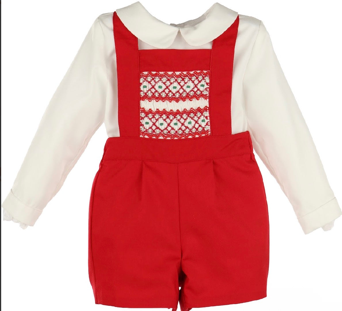 Suspenders Smock Boy Set