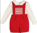 Suspenders Smock Boy Set