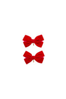 Mini Dahlia Piggy Clip Set - Red