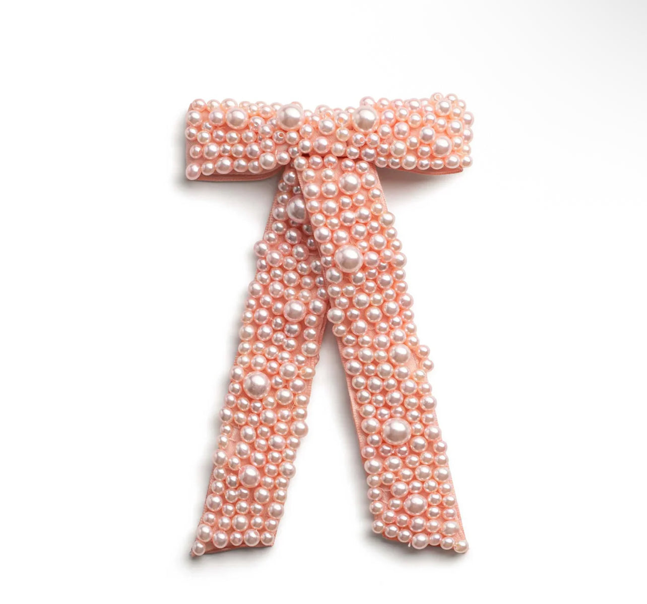 Becca Pearl Bow Clip - Ballet Slipper