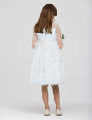 Light Blue Tergal Dress