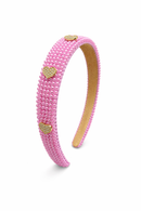 Full Pearl Headband - Hot Pink