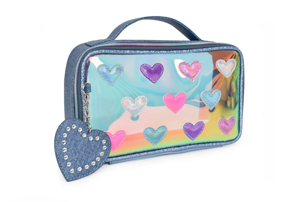 Denim Hearts Pouch