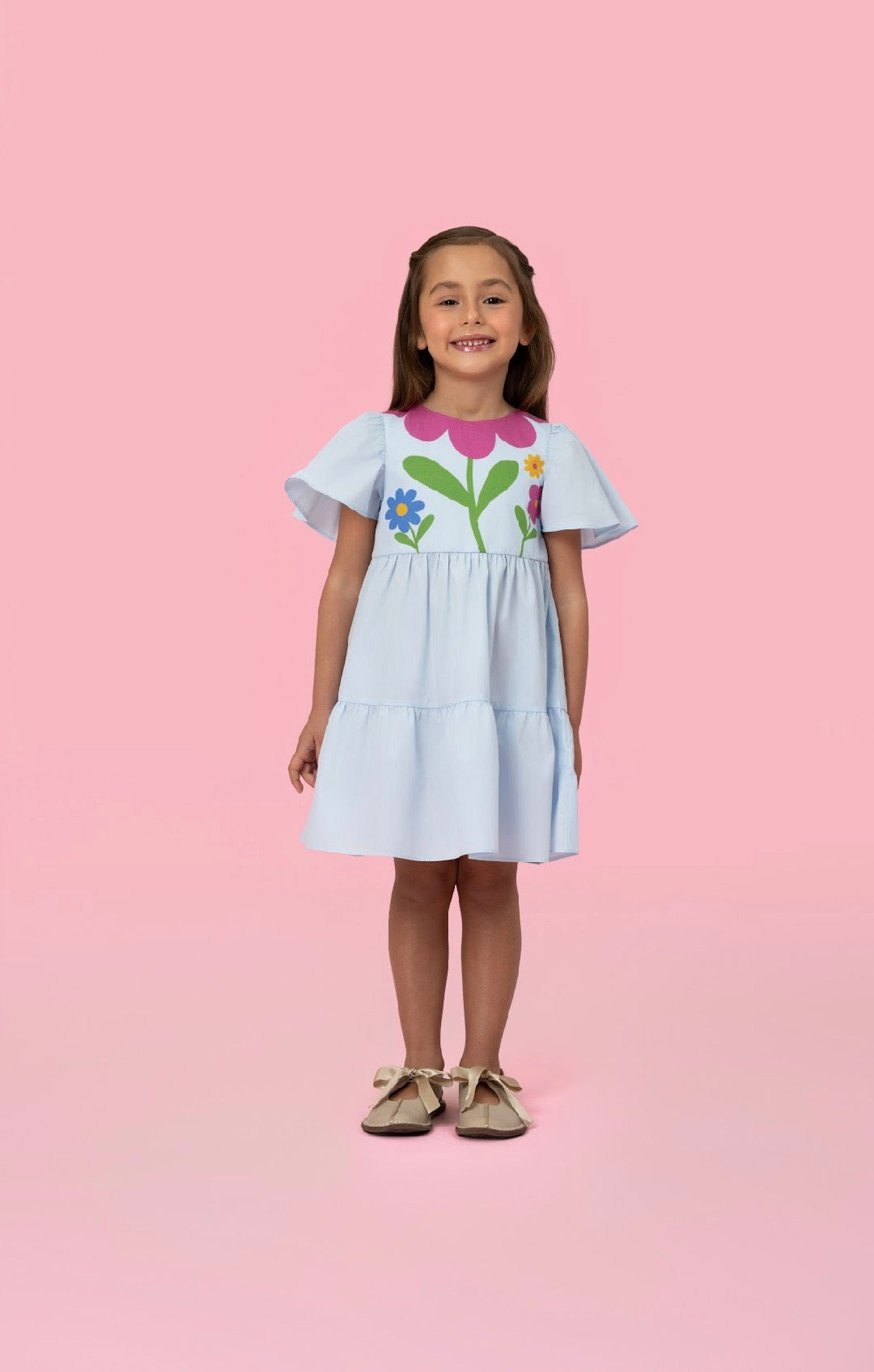 Flower Neck Dress