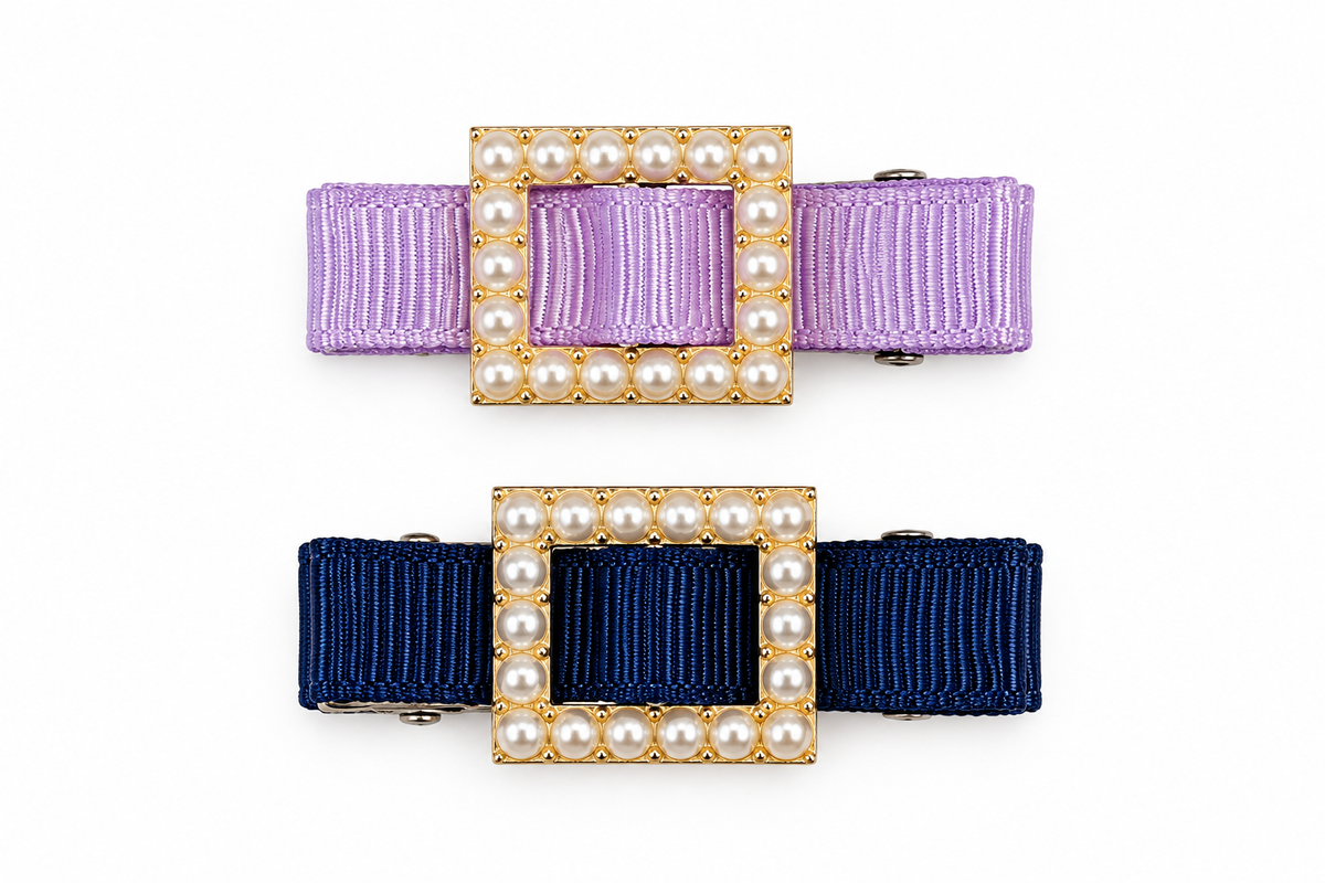 Pearl Buckle Hair Clips 1pc