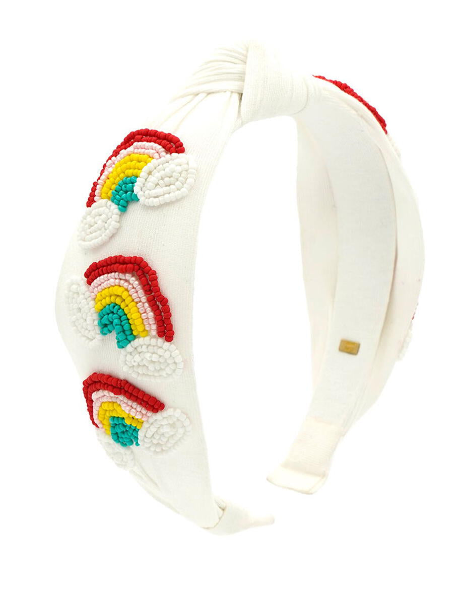 Beaded Rainbow - White