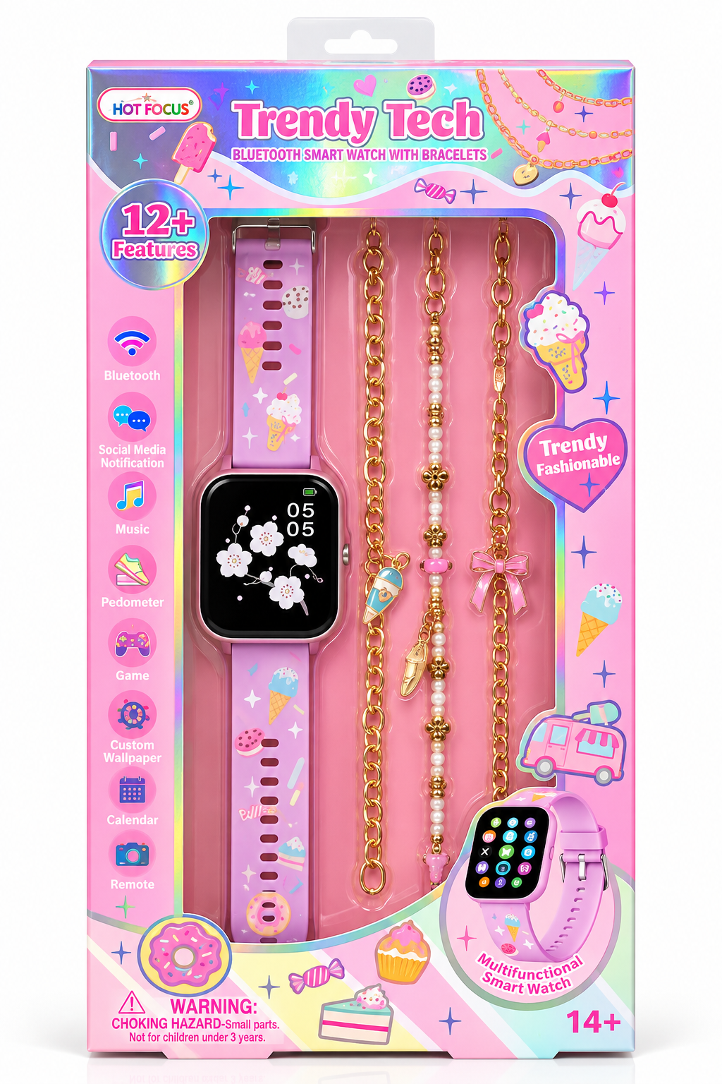 Trendy Tech Bluetooth Smart Watch Sweets