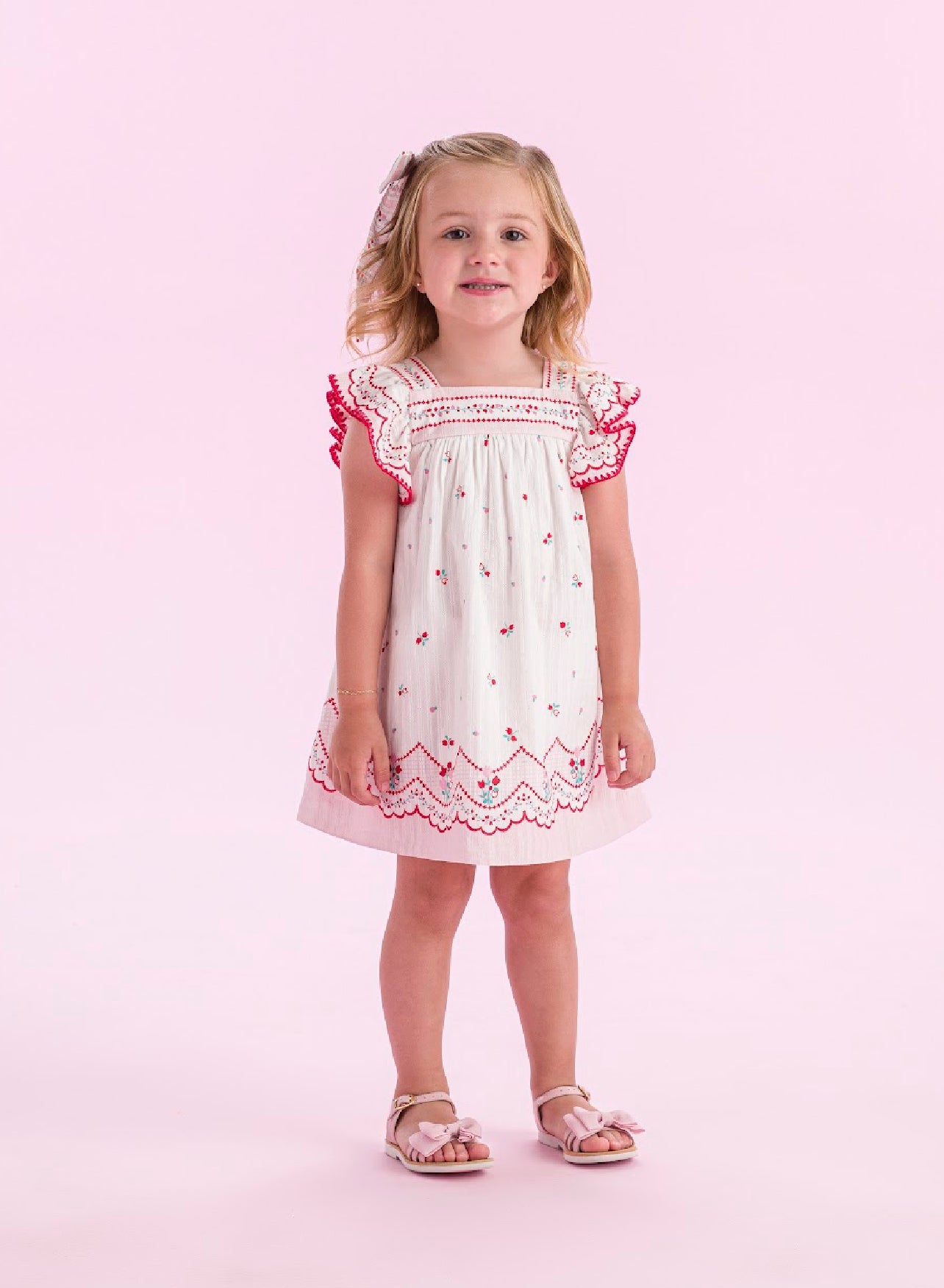 Red Mini Flowers Dress