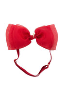 Heather Organza Wrap - Red