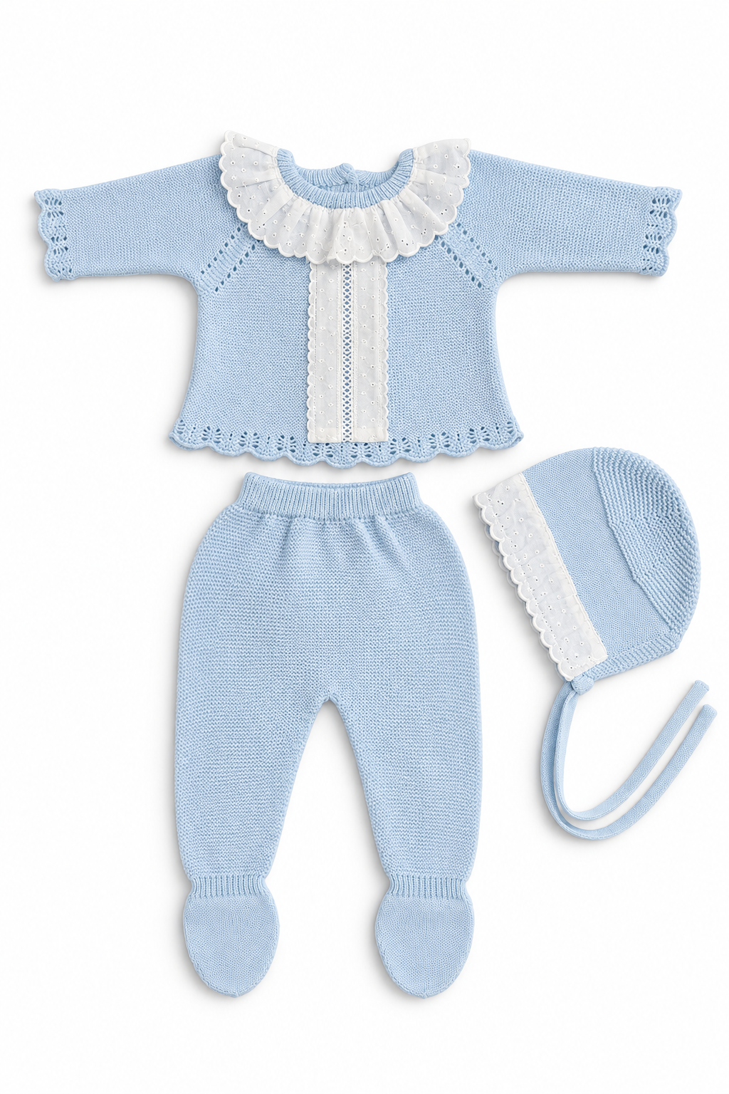 Pastel Blue Knit Set