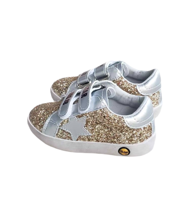 Silver & Gold Sneakers