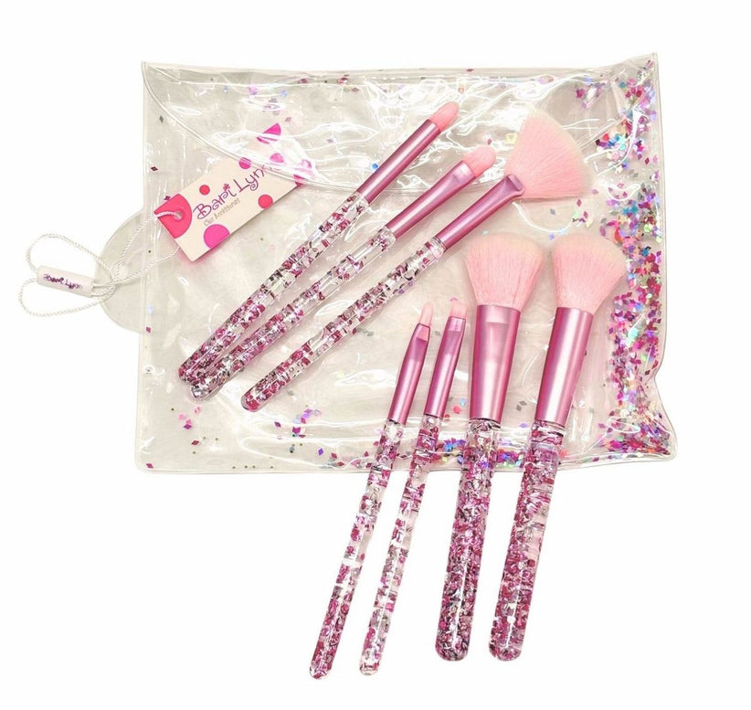 Makeup Brushes In Pouch