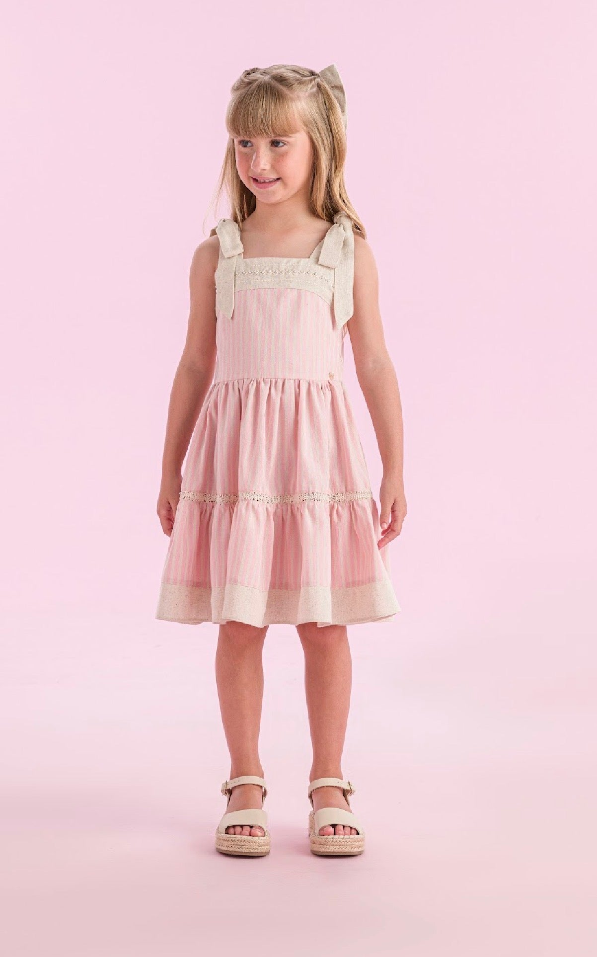 Pink & Beige Dress