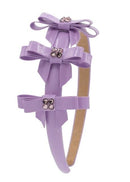 3 Bows Headband - Lavanda