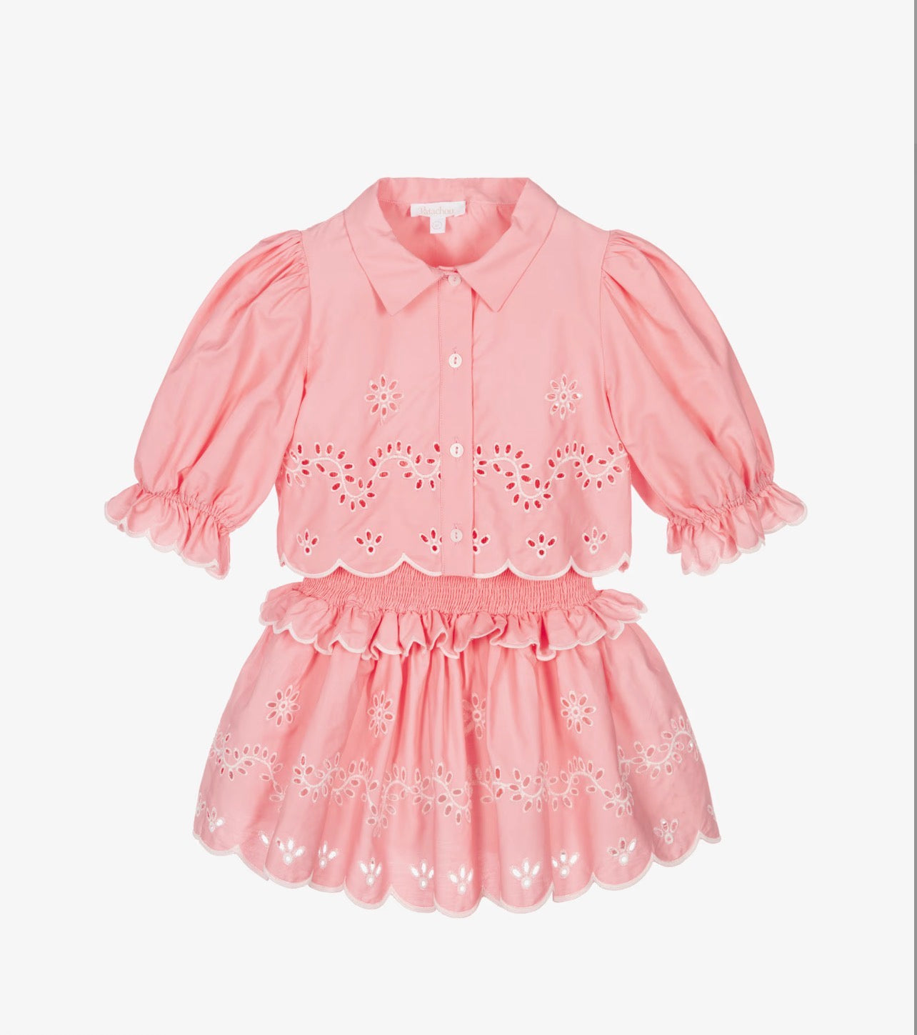 Elegant Embroidered Pink Set