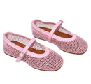 Glitter Lala Mesh Flats Pink