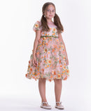White & Yellow Flowers Dress