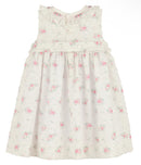 Swiss Floral Smock Dress - Pink