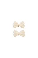 Mini Dahlia Piggy Clip Set - Ivory