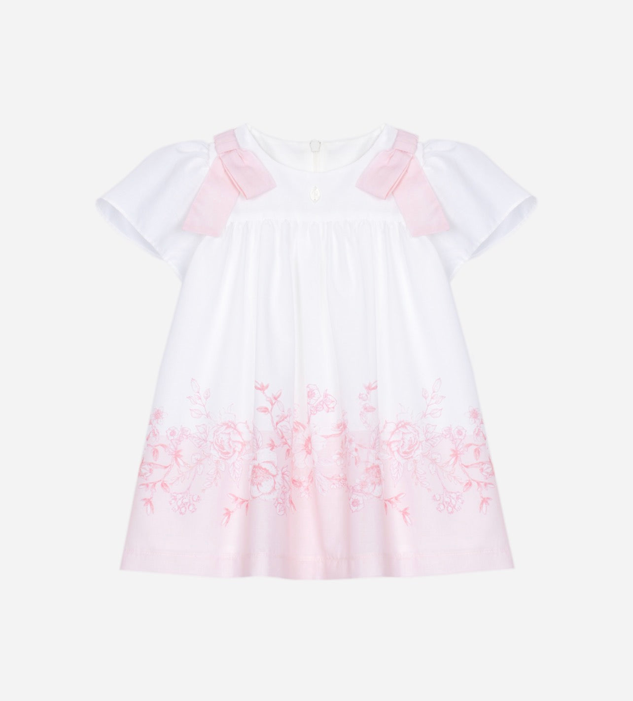 Floral Lines Pink Dress