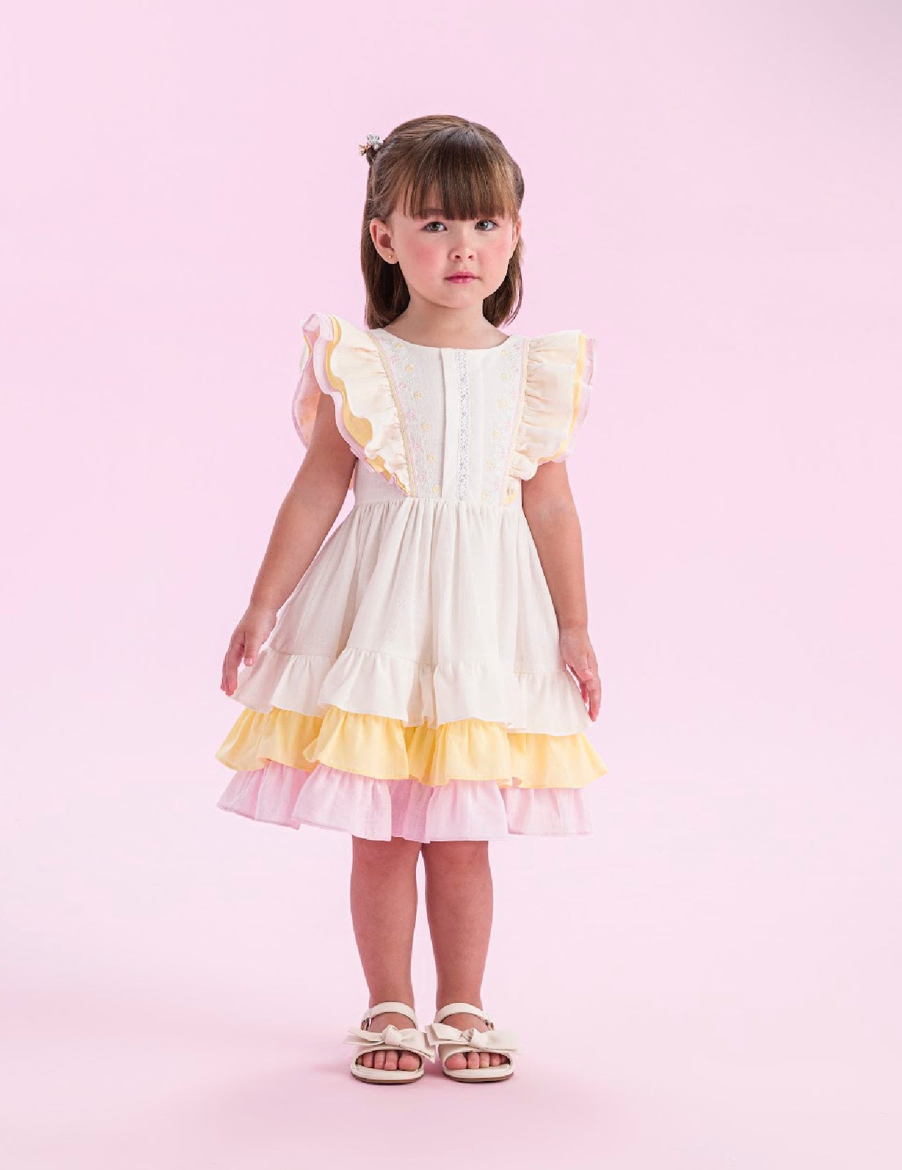 Pink & Yellow Dress