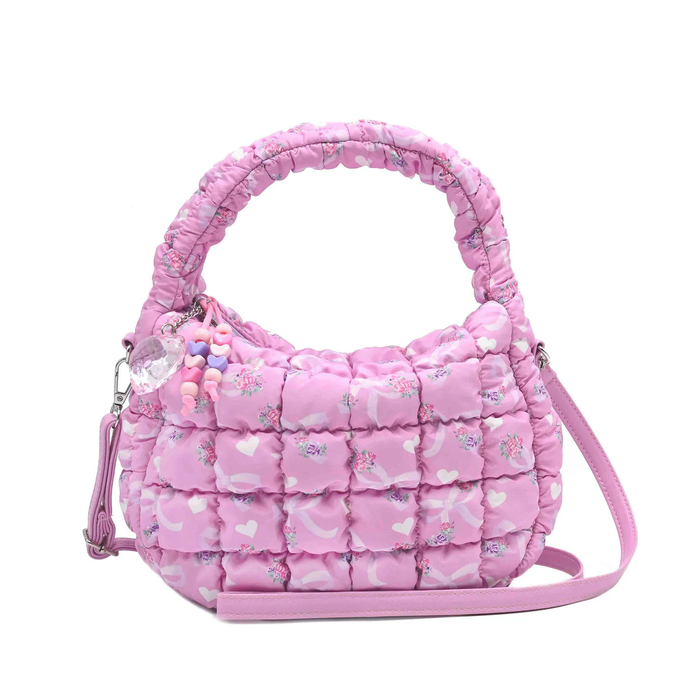 Scrunch Bow Crossbody - Pink