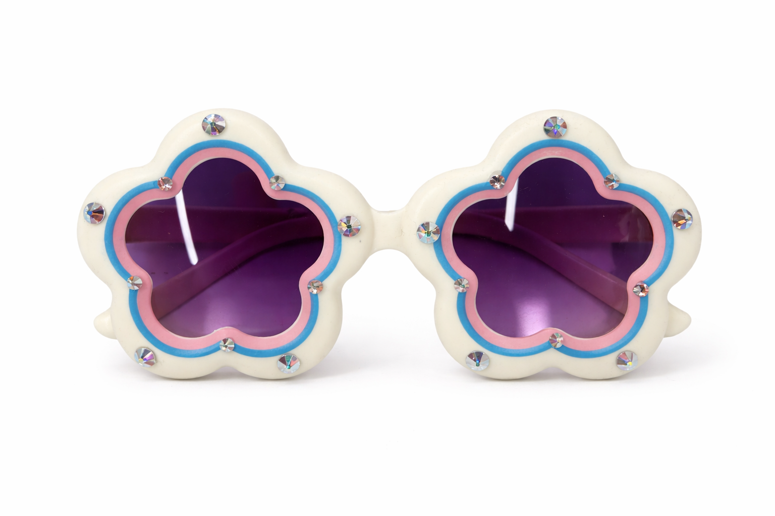 Flower Sunglasses - White