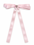 Blush Crystal Ribbon Bow